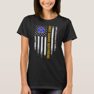 Vintage-amerikanischer-Flagge-Stolzer-Coast-Guard- T-Shirt