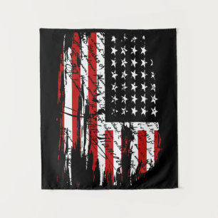 Vintage-amerikanischer Flaggenteppich Wandteppich