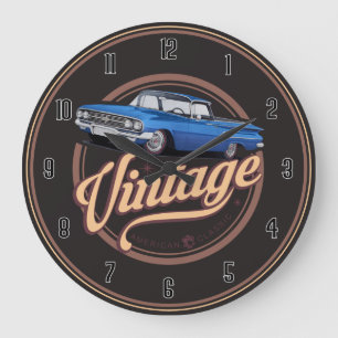 Vintage Amerikanischer Klassiker El Camino Große U Wanduhr