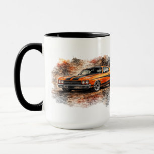 Vintage-Amerikanischer-Muscle-Car-Kaffeebecher Tasse
