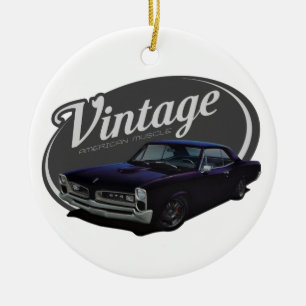 Vintage Amerikanischer Muscle Custom GTO Keramik Ornament