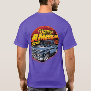 Vintage Amerikanischer Stahl Klassischer Pickup-Tr T-Shirt