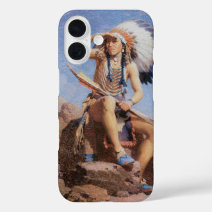 Vintage Amerikanischer Ureinwohner Indianer, The S iPhone 16 Hülle