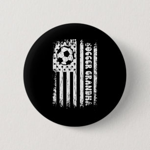Vintage-amerikanisches-Flagge-Fußball-Oma-Fußball- Button