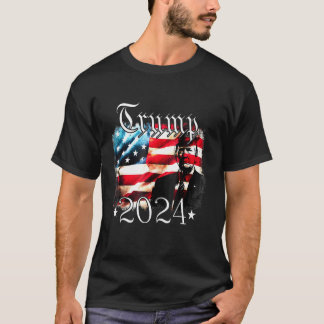 Vintage-amerikanisches Flagge Patriotisch 4. Juli T-Shirt