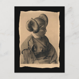 Vintage Amerikanisches Hopi-Mädchen Postkarte