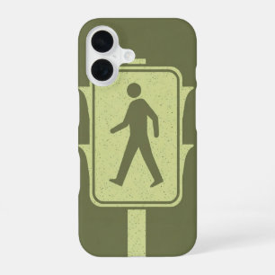 Vintage Ampel für Fußgänger iPhone 16 Hülle