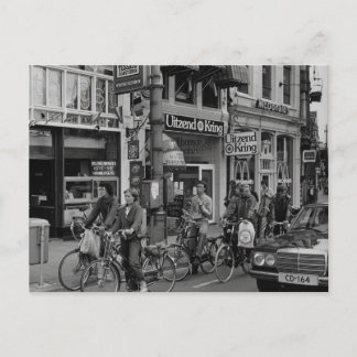 Vintage Amsterdam Holland Biker Postkarte