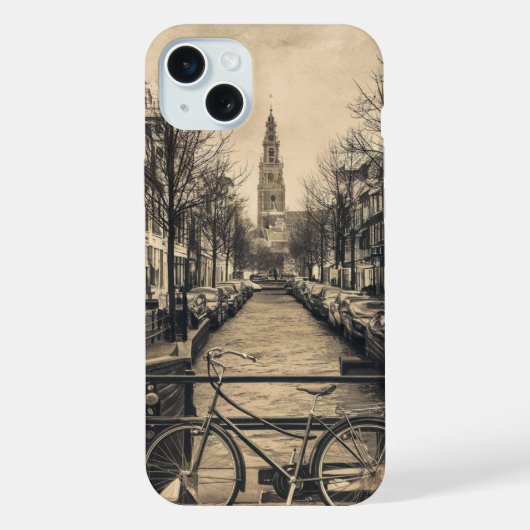 Vintage Amsterdam iPhone Hülle (Rückseite)