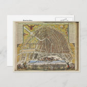 Vintage Amsterdam-Karte Postkarte (Vorne/Hinten)