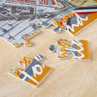 Vintage Amsterdam-Karten-Grüße von Holland Puzzle