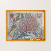 Vintage Amsterdam-Karten-Grüße von Holland Puzzle (Horizontal)