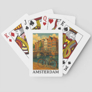 Vintage Amsterdam – Retro Reise Design Spielkarten