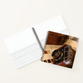 Vintage Analogkamera in Lederbraun Notizblock (Innenseite)