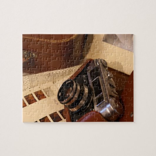 Vintage Analogkamera Puzzle (Horizontal)