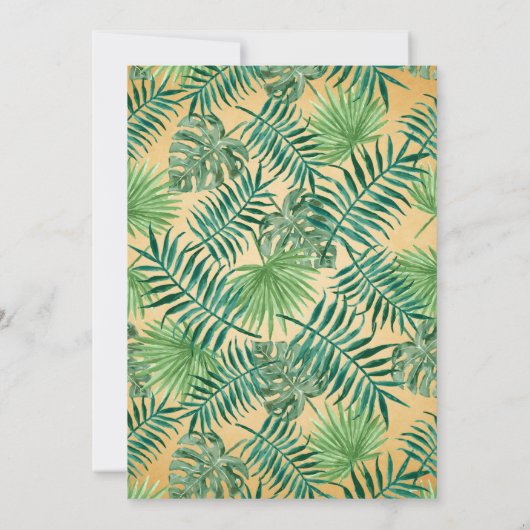 Vintage Ananas-Baby-Dusche Einladung (Rückseite)