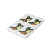 Vintage Ananas, Bio Obst Badematte (Schrägansicht)