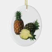 Vintage Ananas, Bio Obst Keramik Ornament (Rechts)