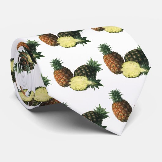Vintage Ananas, Bio Obst Krawatte (Gerollt)