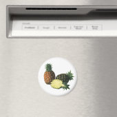 Vintage Ananas, Bio Obst Magnet (In Situ (Geschirrspüler))
