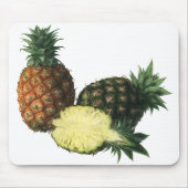 Vintage Ananas, Bio Obst Mousepad (Vorne)