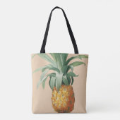 Vintage Ananas Botanische Schrift Tasche (Rückseite)