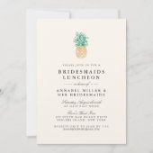 Vintage Ananas Bridesmaids Luncheon Einladung (Vorderseite)