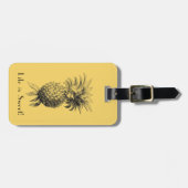 Vintage Ananas Gepäckanhänger (Vorderseite horizontal)