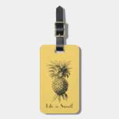 Vintage Ananas Gepäckanhänger (Vorderseite vertikal)