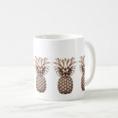Vintage Ananas Kaffeetasse (VorderseiteRechts)