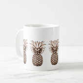 Vintage Ananas Kaffeetasse (Vorderseite Links)