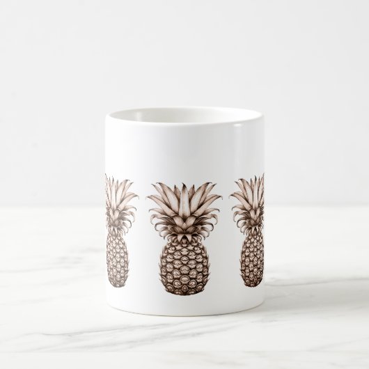 Vintage Ananas Kaffeetasse (Mittel)