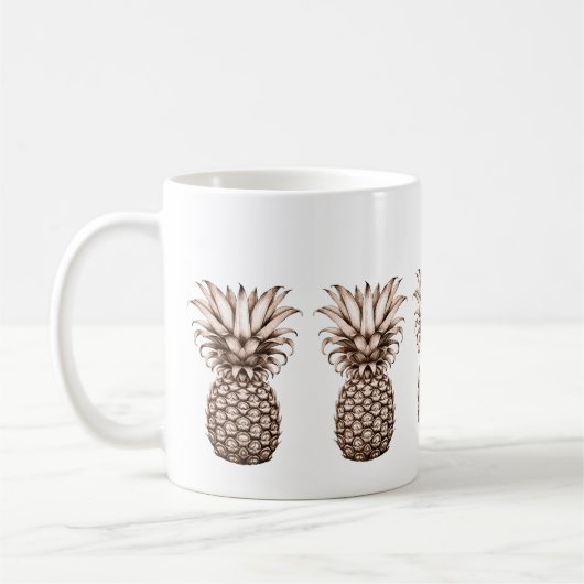 Vintage Ananas Kaffeetasse (Links)
