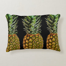 Vintage-Ananas-Kunst-Druck Akzent-Wurfkissen