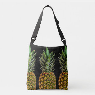 Vintage-Ananas-Kunstmuster-Umhängetasche Tragetaschen Mit Langen Trägern