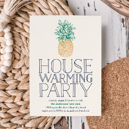 Vintage Ananas-Party Einladung