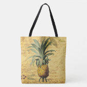 Vintage Ananas und Kalligraphie wunderschön Tasche (Vorderseite)