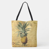 Vintage Ananas und Kalligraphie wunderschön Tasche (Rückseite)