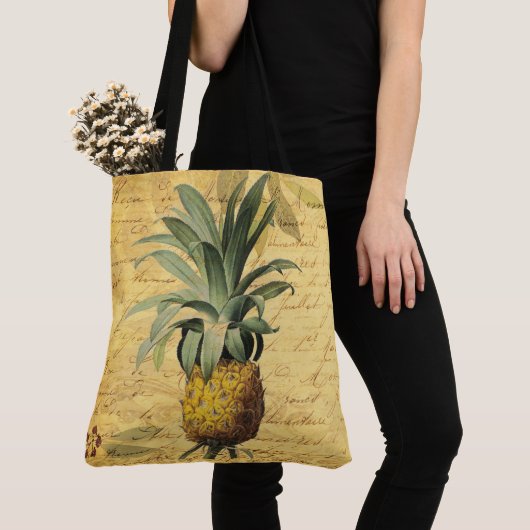 Vintage Ananas und Kalligraphie wunderschön Tasche (Von Nahem)