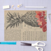 Vintage Ananas-Zeitung Seidenpapier (Handwerk)