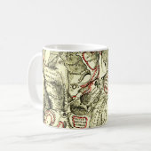 Vintage Anatomie-Basis des Schädel External Kaffeetasse (Vorderseite Links)