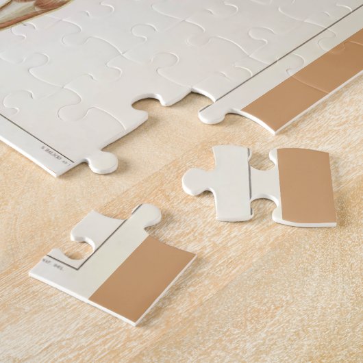 Vintage Anatomie-Buchseiten Puzzle (Seite)