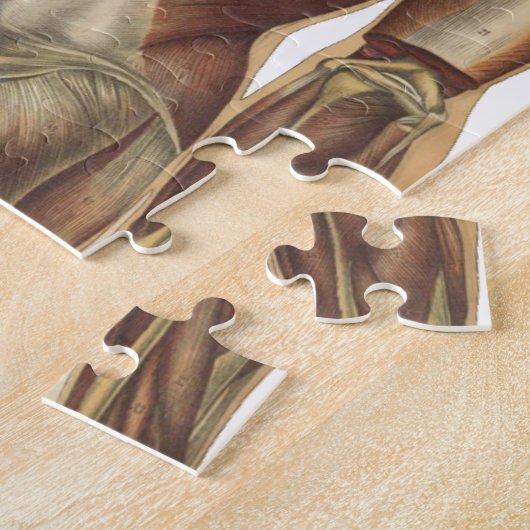 Vintage Anatomie-Buchseiten Puzzle (Seite)