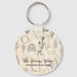 Vintage Anatomie des Arztes Schlüsselanhänger