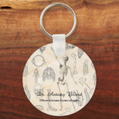 Vintage Anatomie des Arztes Schlüsselanhänger (Vorderseite)