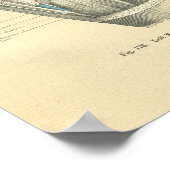 Vintage Anatomie des Kniegelenks Poster (Ecke)