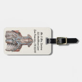 Vintage Anatomie des Menschen Gepäckanhänger (Vorderseite horizontal)