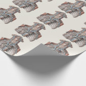 Vintage Anatomie des Menschen Geschenkpapier (Ecke)