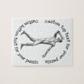 Vintage Anatomie des Menschen im Sonnenschein beim Puzzle (Horizontal)