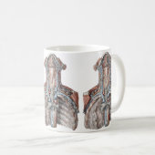 Vintage Anatomie des Menschen Kaffeetasse (VorderseiteRechts)